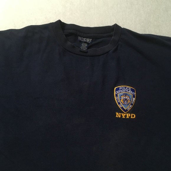 NYPD City of New York Police Department Embroidered T-Shirt Gray 2xl Authentic - Picture 5 of 9